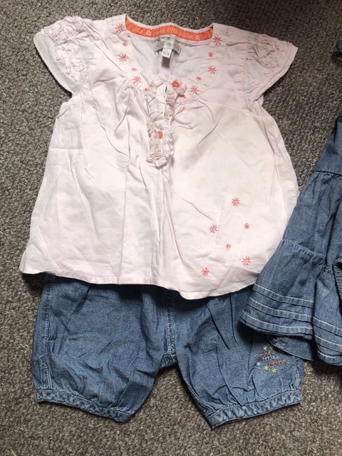 Toddler Girl Summer Dress Top Jeans Bundle Age 12-18 Months Gap Next 2