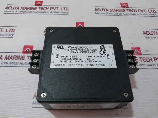 Control Concepts Ic+205 Active Tracking Filter 240 Vac