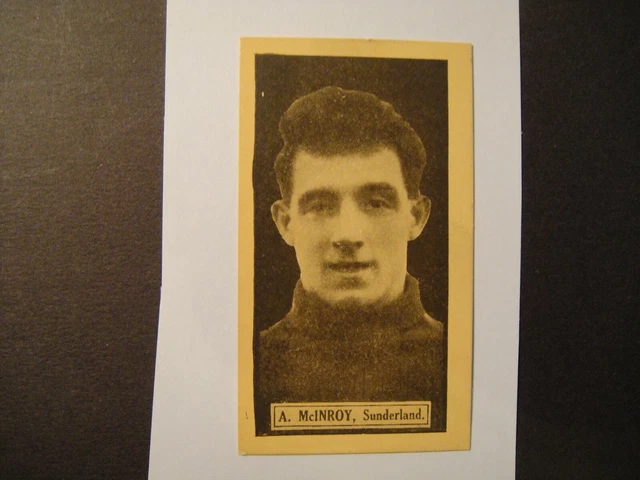 D C THOMSON  TOP FOOTBALLERS 1927 #13 A McINROY SUNDERLAND PRESTON N E LEYLAND
