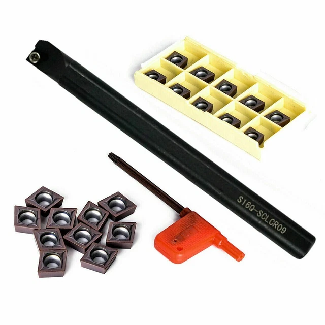 TORNIO TORNIO BARRA di alesatura 8 mm diametro gambo 10 pz inserti