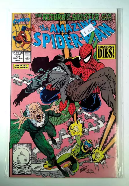 The Amazing Spider-Man #336 Marvel Comics (1990) 1st Series 1st Print Comic Book