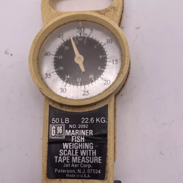 VINTAGE G 96 Brand No.2092 Mariner Fish Weighing Scale With Tape