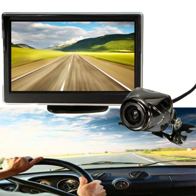 IR DEL Sans fil Caméra de Recul + 5" Ecran LCD Moniteur Camion de Bus 12V