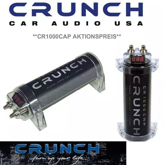 Crunch CR-1000CAP 1 Farad Pufferkondensator Kondensator Powercap 1 Farad