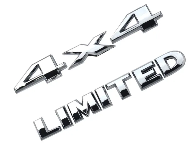 Chrome Limited 4X4 Embelms Logo 3D Decal Sticker Liberty Nameplate Badge