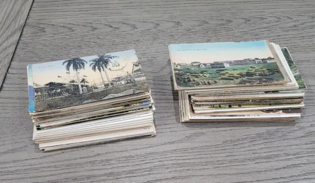 Lot of 200 Assorted Old Postcards from an Estate - No Holidays Mostly Places