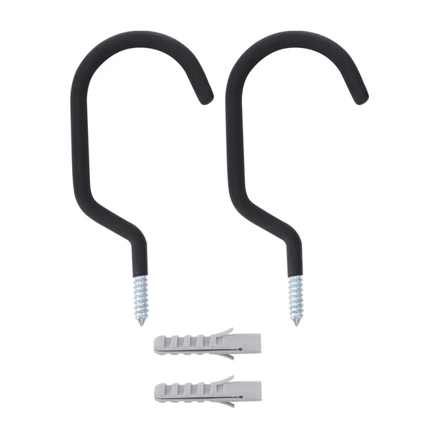2 Pcs Wall Mounted Bike Rack Hook Heavy Duty Metal Hangers