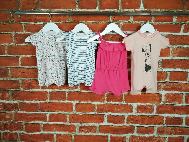 Baby Girls Bundle Age 0-3 Months H&M Next F&F Babygro Romper Minnie Mouse 62Cm
