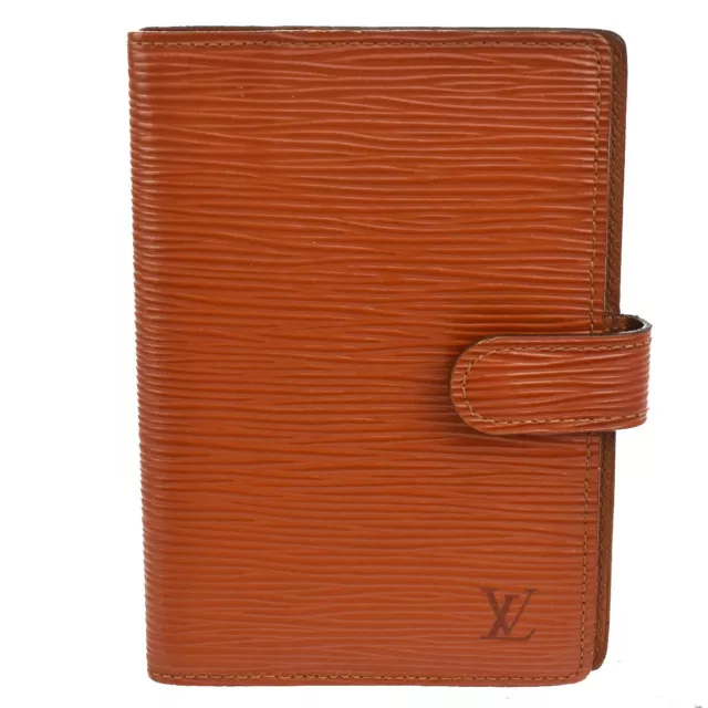 LOUIS VUITTON Agenda PM Day Planner Cover Epi Leather Brown R20053 09JG281