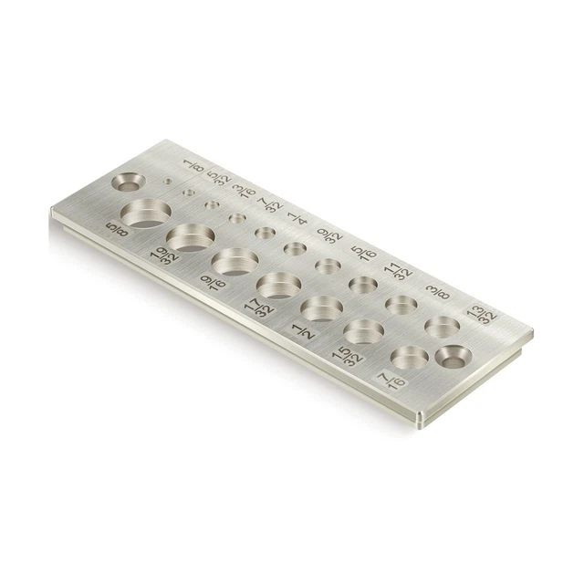Steel Dowel Plate 17 Holes Dowel Maker Steel Plate with Holes from 1/8 Inch t...