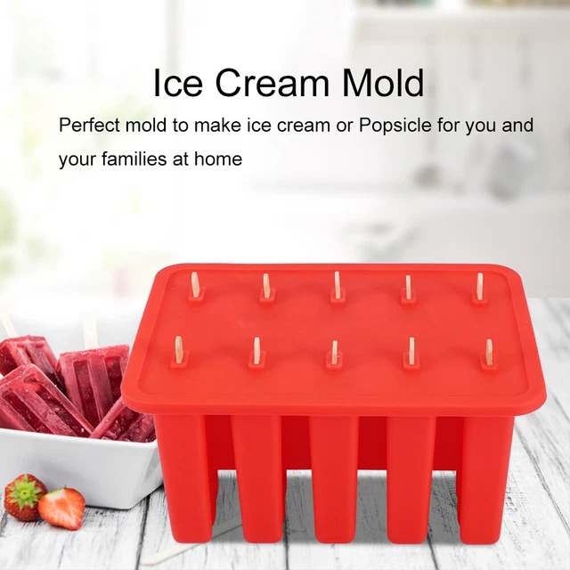Moldeadora de paletas de gel de sílice rojo 10 celdas con 50 MX