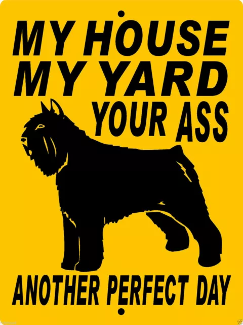 Bouvier 9 x 12 aluminum sign