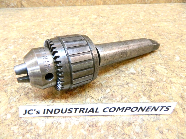 JACOBS  #14N Ball Bearing Super Chuck with #4 Morse Taper Shank **No Key**