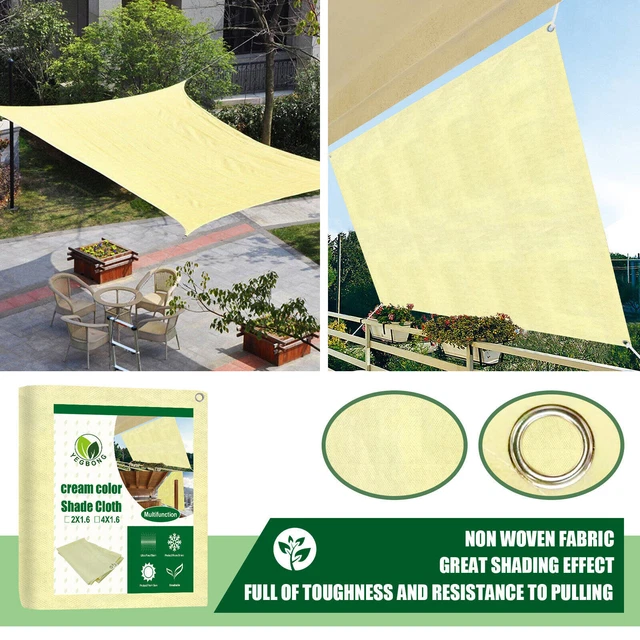 Sun Shade Sail Outdoor Garden Courtyard Patio auvent rectangle interrogé UV