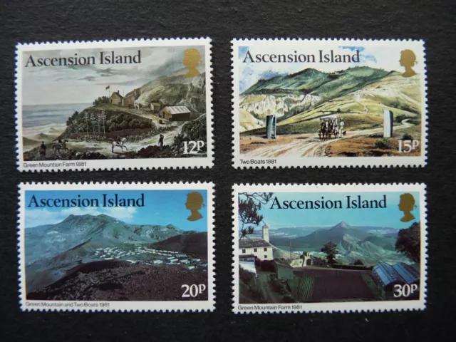 Ascension Island. Green Mountain Farm. Set Of 4 Stamps Sg 277 - 280. Mnh