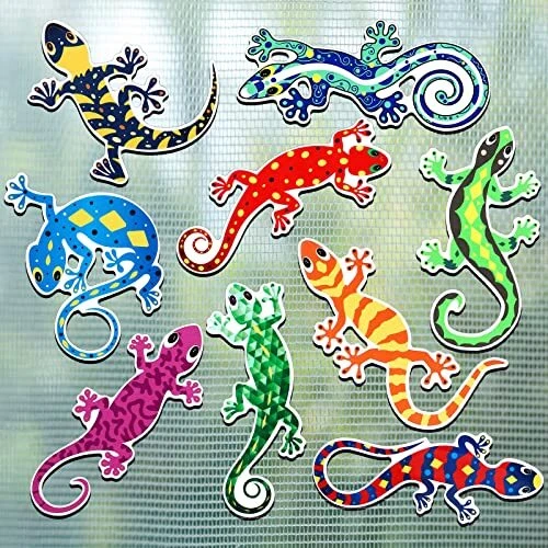 18 Pcs Gecko Screen Door Saver Magnetic Double Sided Screen Magnet Sticker Fl...