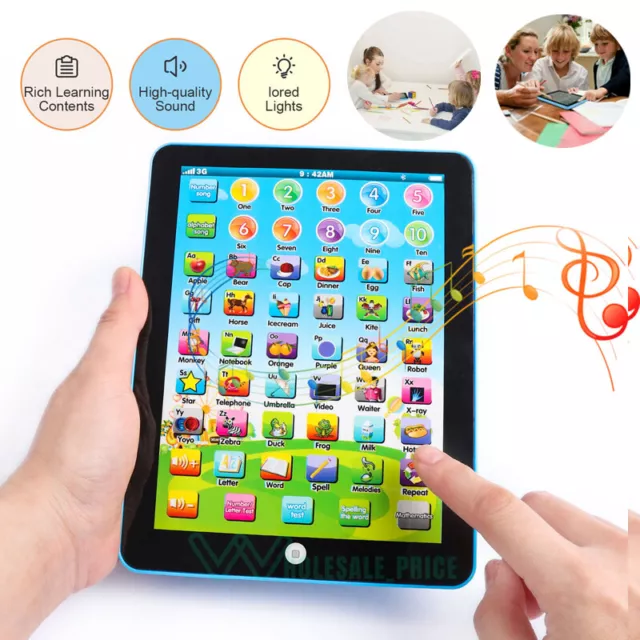 Tablet tactil para niños juguete para 2 - 8 niños tableta de apertura juguetete