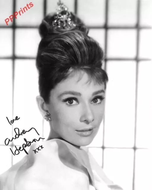 AUDREY HEPBURN SIGNED AUTOGRAPHED 10X8 REPRO PHOTO PRINT Breakfast at Tiffanys