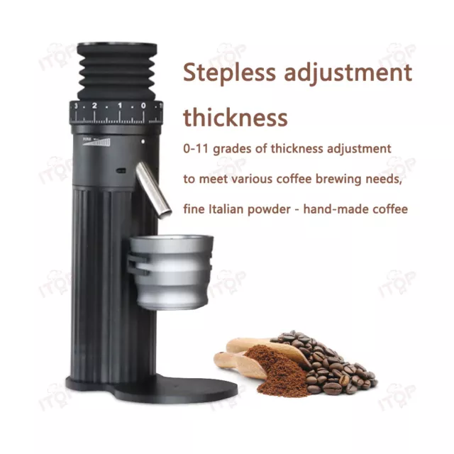 Coffee Grinder 50-390 RPM Variable Grinding speed 60mm Burr Espresso coffee Mill