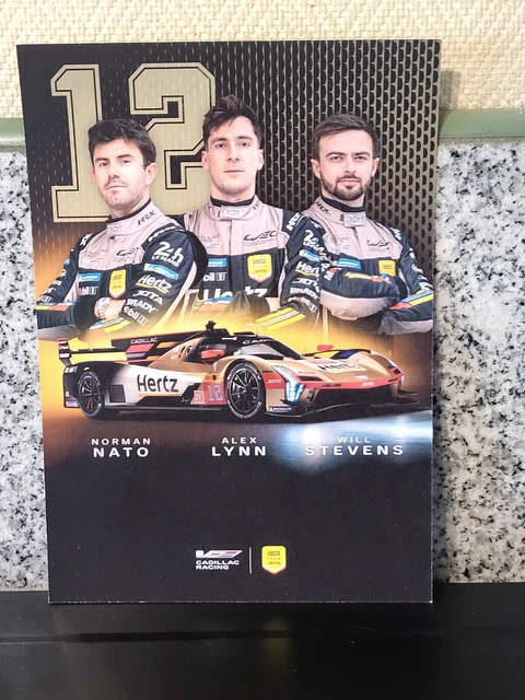 24 HEURES DU MANS 2025 CARTE CARD TOYOTA GAZOO RACING #7 20.5x15 24H00