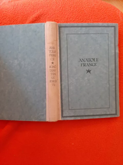 Anatole France Komödiantengeschichten 1922 Musarion Verlag Halbleinen