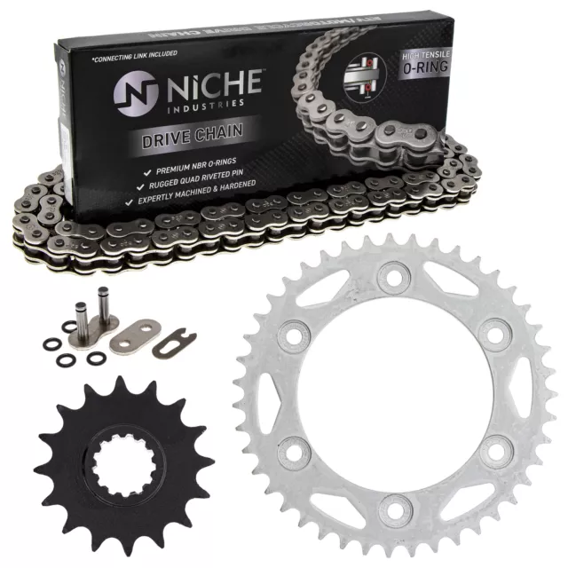 Sprocket Chain Set for Honda CBR600RR 16/43 Tooth 520 O-Ring Front Rear Combo