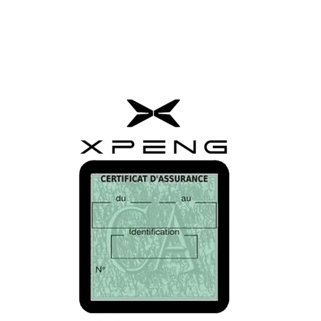 Porte vignette pare-brise voiture XPENG VS110 Assurdhesifs stickers auto retro