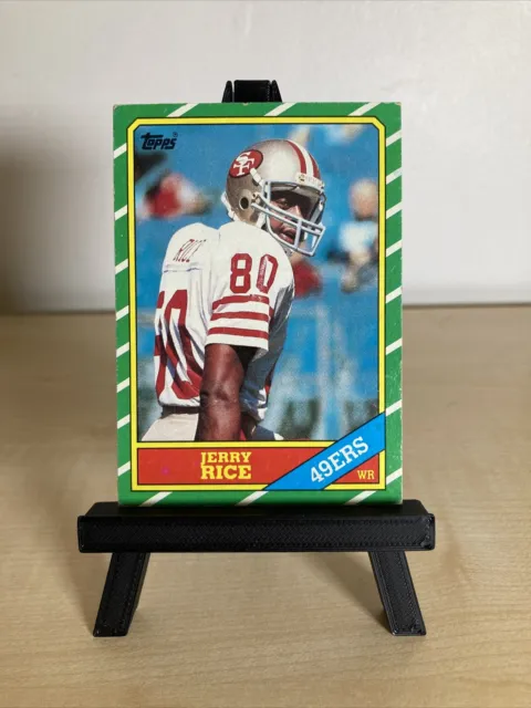 JERRY RICE ROOKIE CARD 1986 Topps VINTAGE $$ FOOTBALL RC San Francisco 49ers!