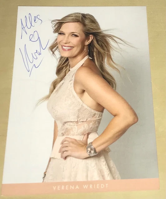 VERENA WRIEDT ORIGINAL signierte Autogrammkarte Autogramm Karte TV ...