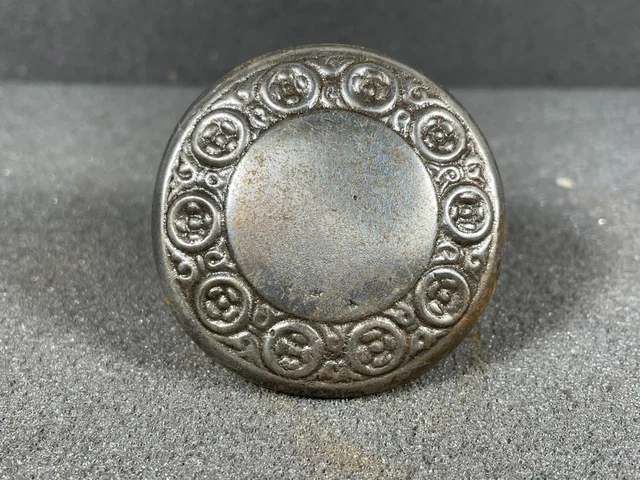 1 Single Antique Vintage Steel Ornate Door Knob Salvage Reclaim Hardware Crafts