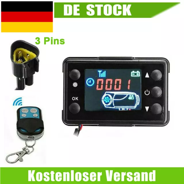 LCD Monitor Schalter Für Air Diesel Standheizung Luftheizung + Fernbedienung DE