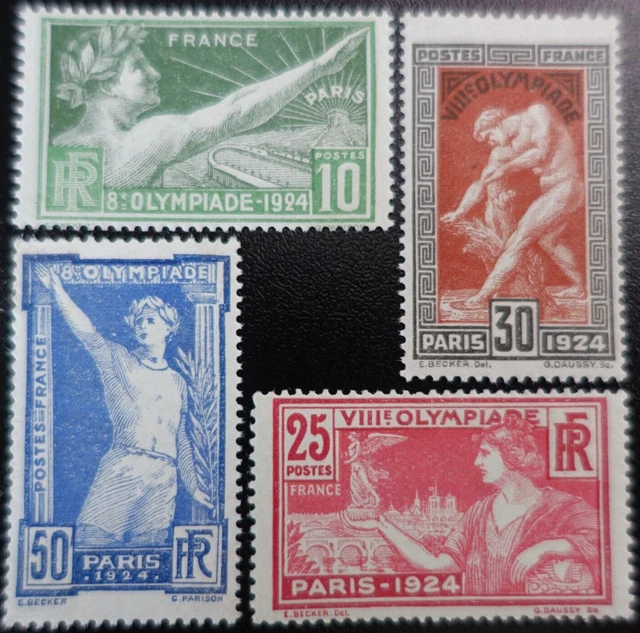 Unterzeichnet Calves - Olympische Spiele von Paris N° 183/186 neuer Stempel