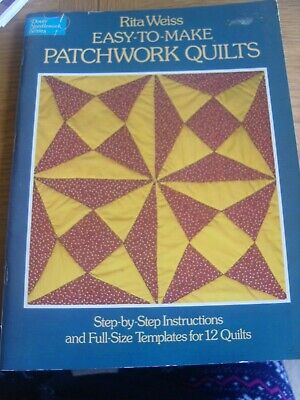 Fácil-a-hacer Patchwork quitls libro de Rita Weiss ~ instrucciones para 12 Edredones ~