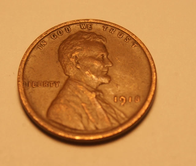 1918 P Lincoln Cent XF 3