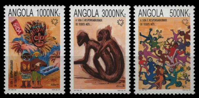 Angola 1994 - n. Michel 957-959 ** - nuovo di zecca - contro l'AIDS