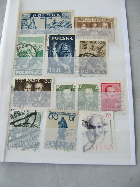 Polen ab 1945; Lot aus 415-1013 (kleine Sammlung) gest.