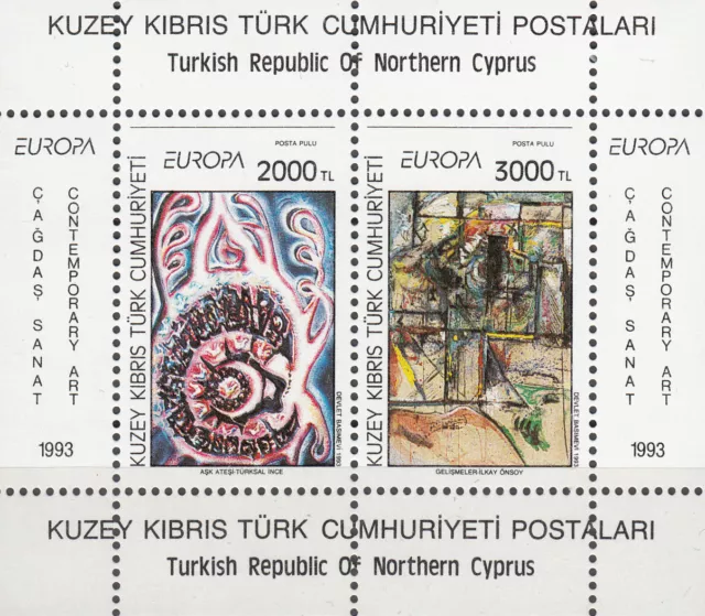 Türkisch-Zypern  Türk-Kıbrıs / Nr. Block 12** (363-364**) / Europa 1993