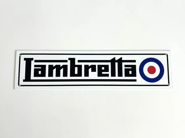 Lambretta Metal Sign Garage Decoration Plaque Large