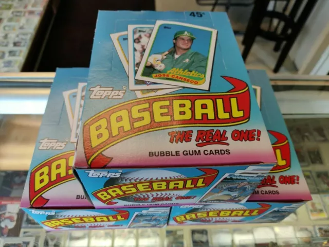 1989 Topps Baseball Unopened Wax Pack Box Lot Case Fresh Fasc 36 Unopened Packs