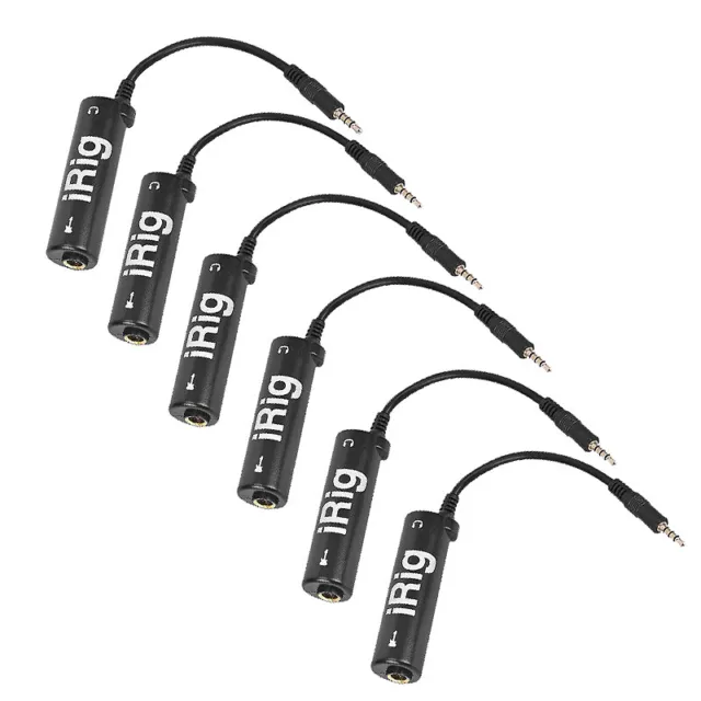 6Pcs Guitar Link Audio Interface Cable Rig Adapter Converter System forgh