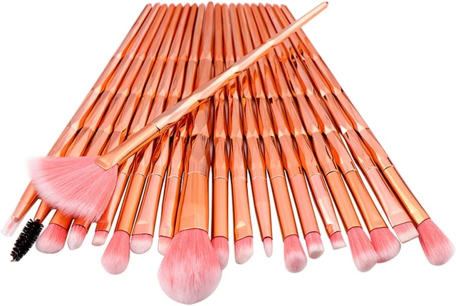 20 Pezzi Set Di Pennelli Trucco Premium, Pennello per Ombretti, Pennelli Make up