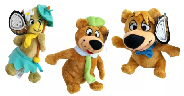 Yogi Bear Boo Boo Cindy Plush Stuffed Animal Toys Hanna Barbera Cartoon, NEW