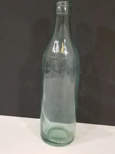 Soda Bottle - CLICQUOT CLUB Registered Trademark Blue Glass Embossed Letters
