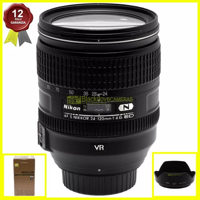 Nikon AF-S Nikkor 24/120mm f4 G ED VR N obiettivo zoom full frame per fotocamere