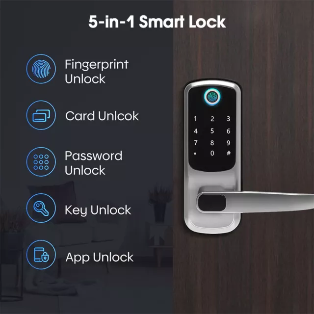 Keyless Door Lock Digital Smart Lock APP Fingerprint Keypad Password Lock 2