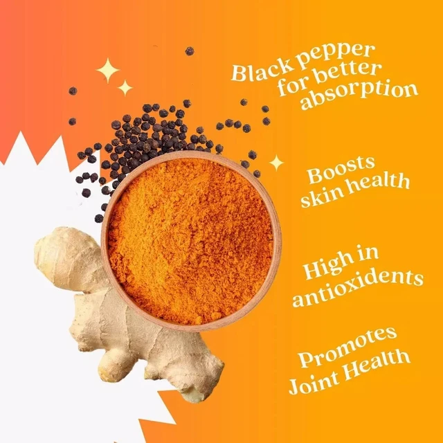 BELIVE TURMERIC Ginger with Black Pepper 60 Tropical Flavour