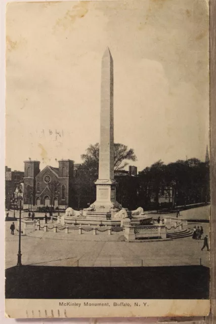 New York NY Buffalo McKinley Monument Postcard Old Vintage Card View Standard PC