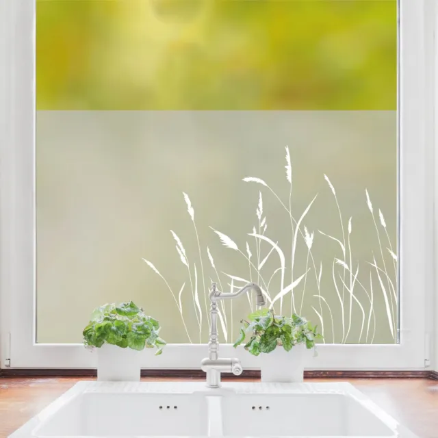 Fensterfolie Wildblumen & Gräser - Sichtschutzfolie G425 – Grafolex