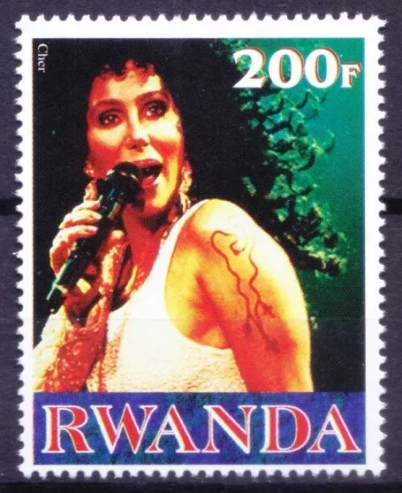 RWANDA 2000 MNH, Cher, Singer, actress, film director,  illegal Stamp [Wg]