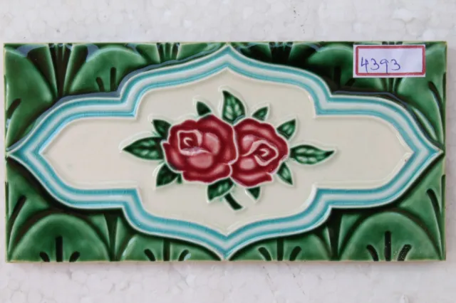 Old Circa 1930 Vintage Artdeco Ceramic Tile Border Made In Japan NH4393 8